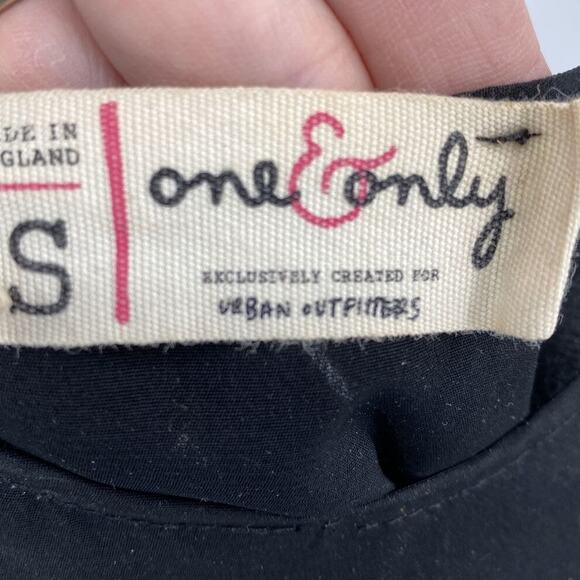 One & Only Tunic Womens Small Shirt Black Boho Patchwork Urban Outfitters - Picture 4 of 6